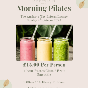 Morning Pilates 11.30am-12.30pm